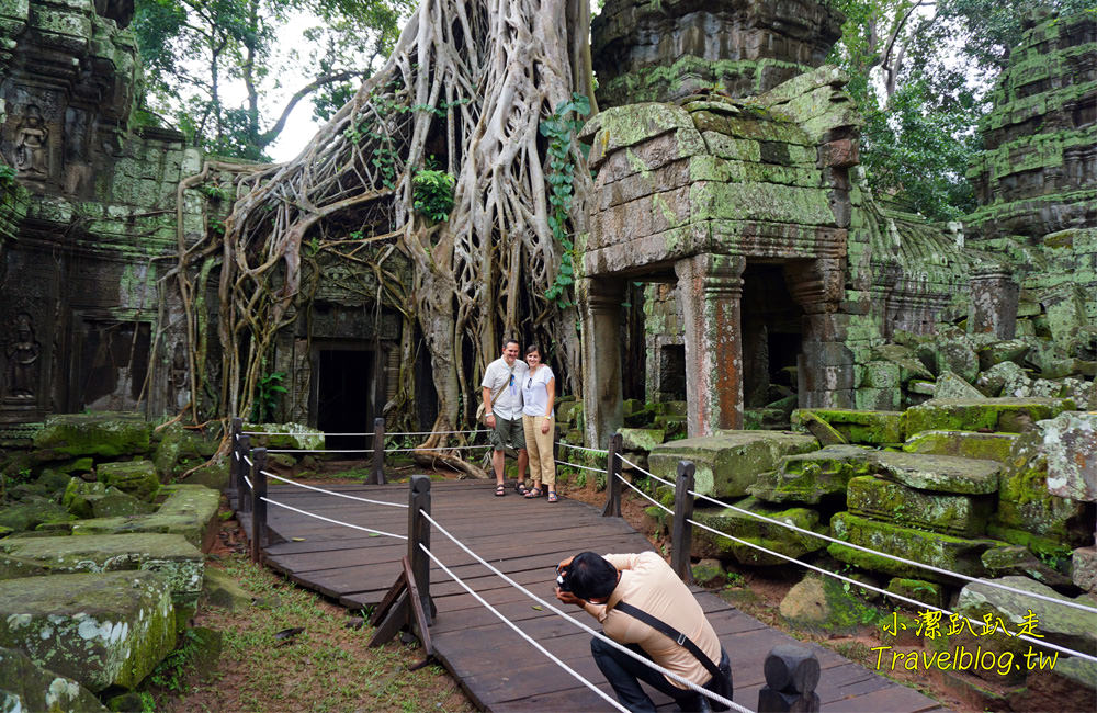 柬埔寨旅遊》吳哥窟世界文化遺產．塔普倫寺Ta Prohm，古墓奇兵、變型金鋼電影拍攝場景，吳哥窟必玩景點之一